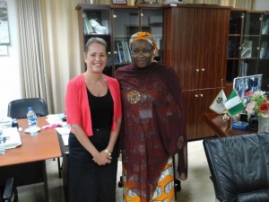 FB & Amina Zakari, Acting chair INEC August 2015 (1)